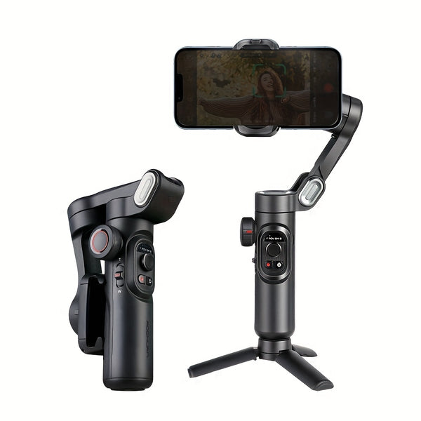 AOCHUAN XE Stabilisateur de cardan portatif à 3 axes pliable pour smartphone, téléphone portable, enregistrement vidéo, Vlog, stabilisateur PTZ pour iPhone, Xiaomi, Samsung