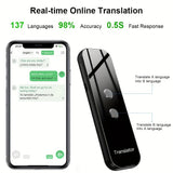 1pc Intelligent Language Translator, Portable BT Translator For Travelling Learning Shopping Business