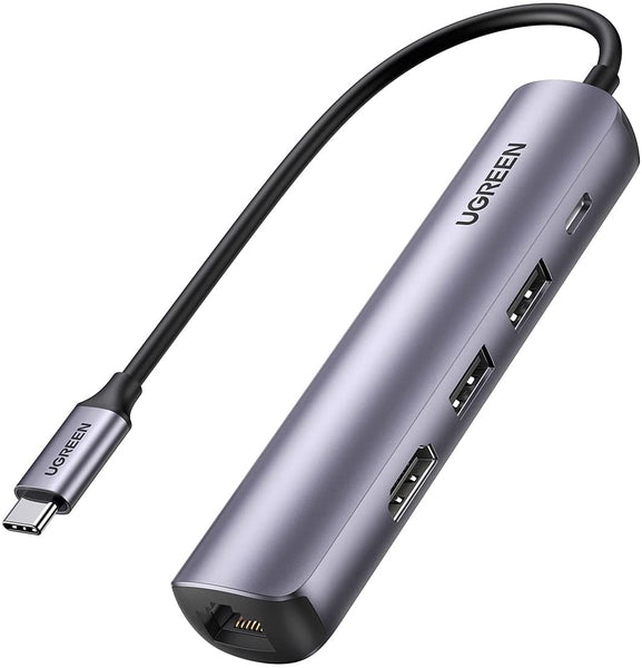 UGREEN Hub USB C 5 en 1 USB C vers HDMI 4K, RJ45 Ethernet, PD 100W