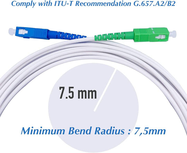Câble Fibre Optique Freebox - 7m - Renforcée avec Blindage Kevlar -  octofibre - La Boutic par Dixinfor